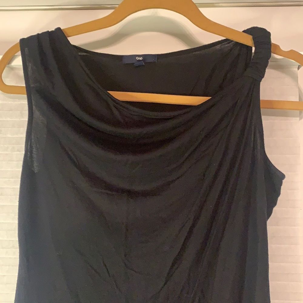 Gap Black Tank‎ Top One Strap Braided Small